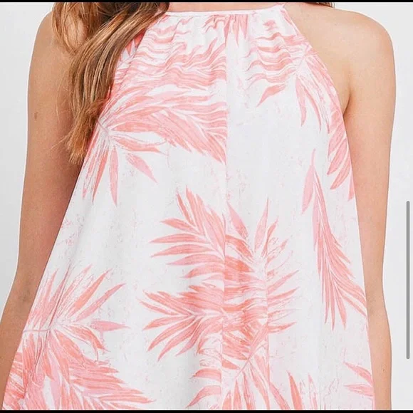 White Coral Springs beautiful flowy women’s spring summer dress - Picture 4 of 4